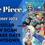 One Piece Chapter 1072 Reddit Spoilers, Count Down, English Raw Scan, Release Date