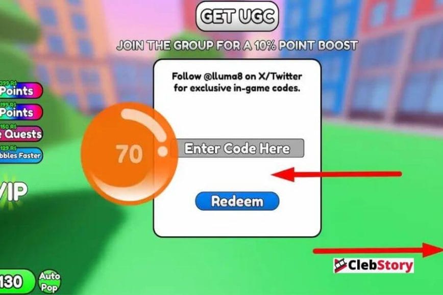How to Redeem Codes in Roblox Pop Bubbles for UGC